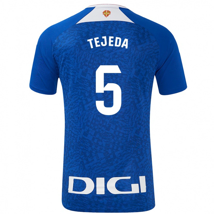 Danxen Niño Camiseta Diego Tejeda #5 Azul Real 2ª Equipación 2024/25 La Camisa