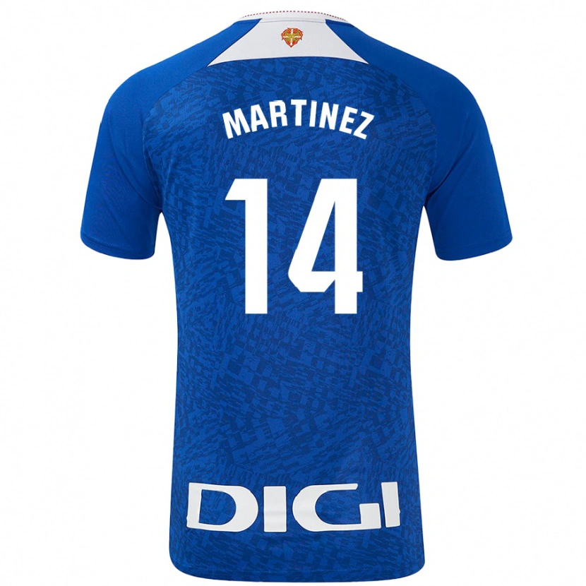 Danxen Niño Camiseta Pablo Martínez #14 Azul Real 2ª Equipación 2024/25 La Camisa