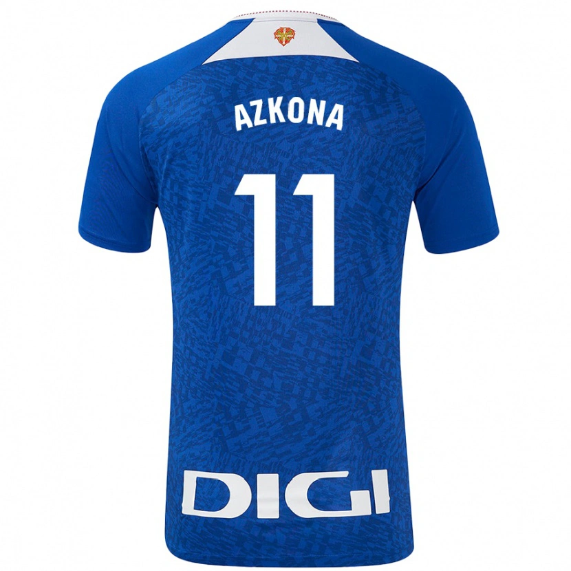 Danxen Niño Camiseta Ane Azkona #11 Azul Real 2ª Equipación 2024/25 La Camisa