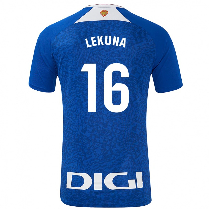 Danxen Niño Camiseta Adrián Lekuna #16 Azul Real 2ª Equipación 2024/25 La Camisa