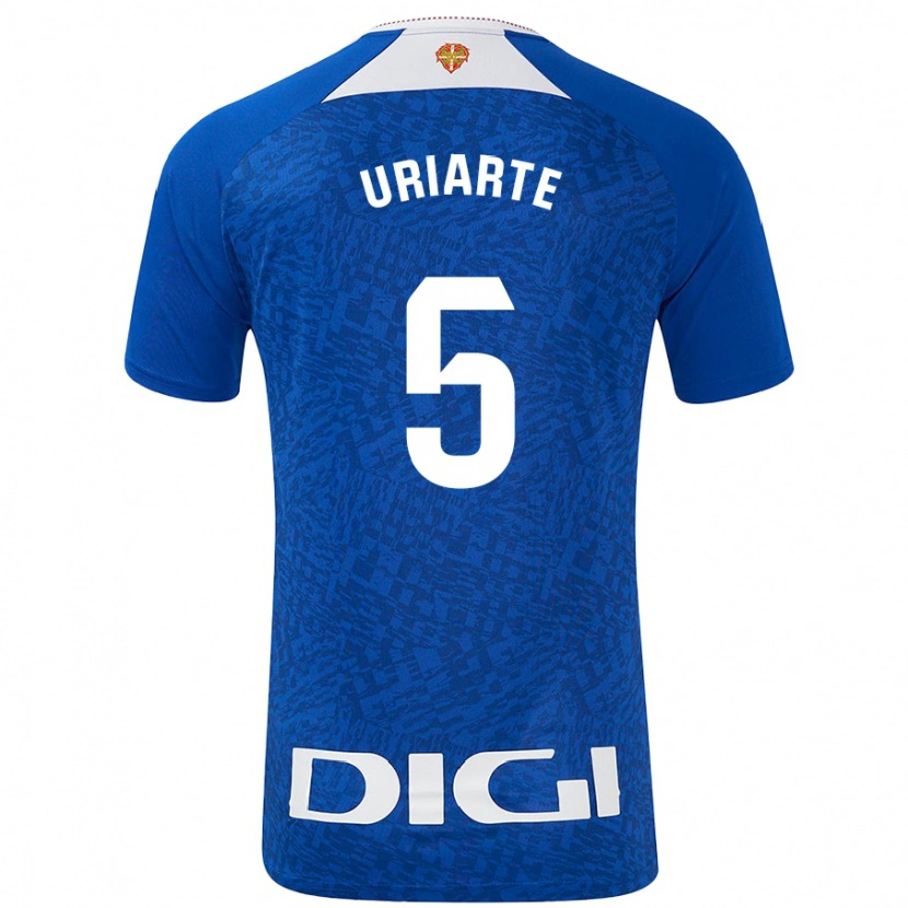 Danxen Niño Camiseta Naroa Uriarte Urazurrutia #5 Azul Real 2ª Equipación 2024/25 La Camisa