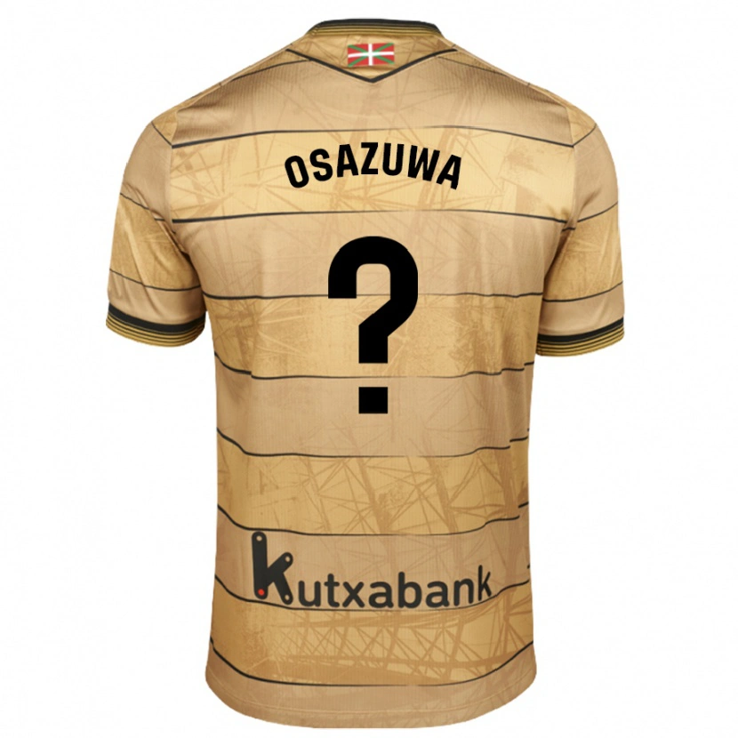 Danxen Niño Camiseta Sydney Osazuwa #0 Marrón 2ª Equipación 2024/25 La Camisa