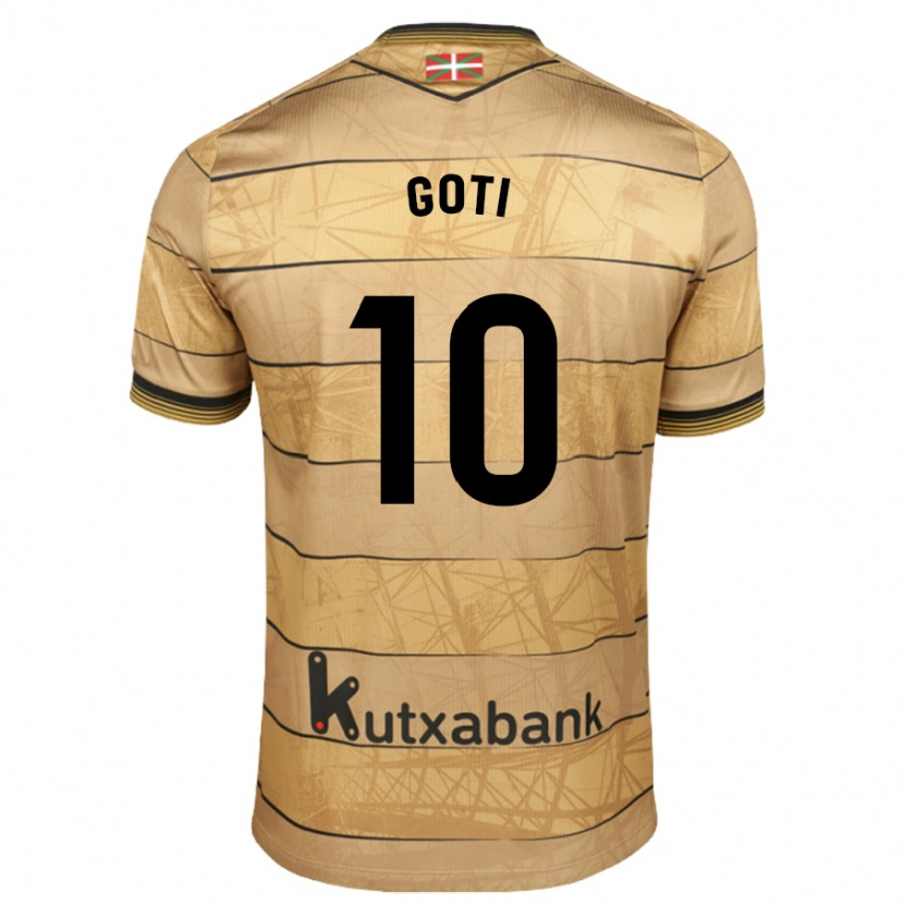 Danxen Niño Camiseta Mikel Goti #10 Marrón 2ª Equipación 2024/25 La Camisa