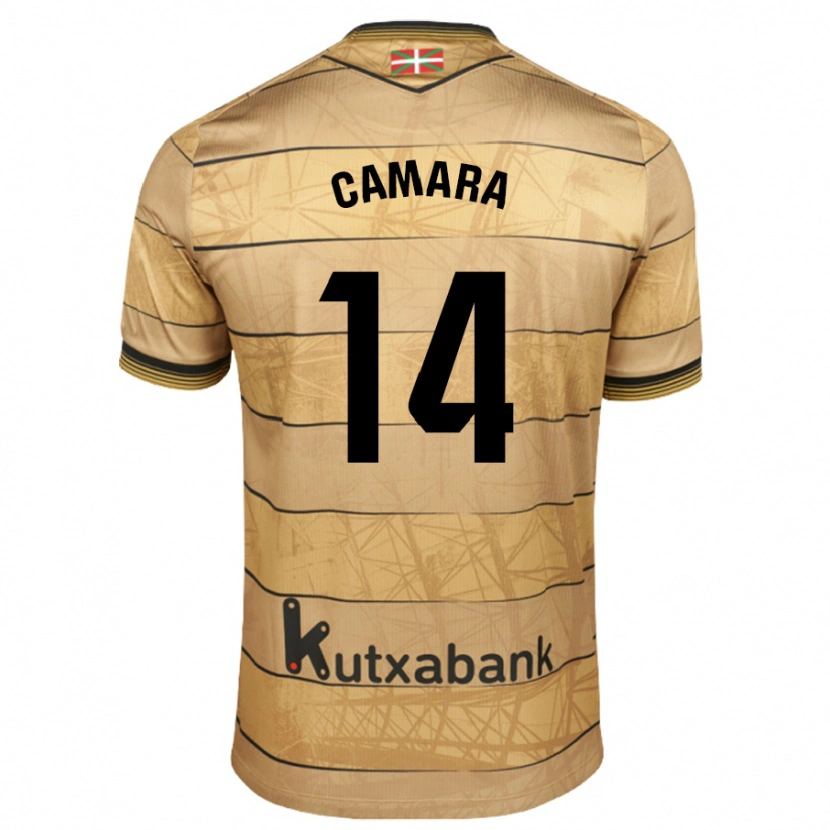 Danxen Niño Camiseta Ibra Cámara #14 Marrón 2ª Equipación 2024/25 La Camisa