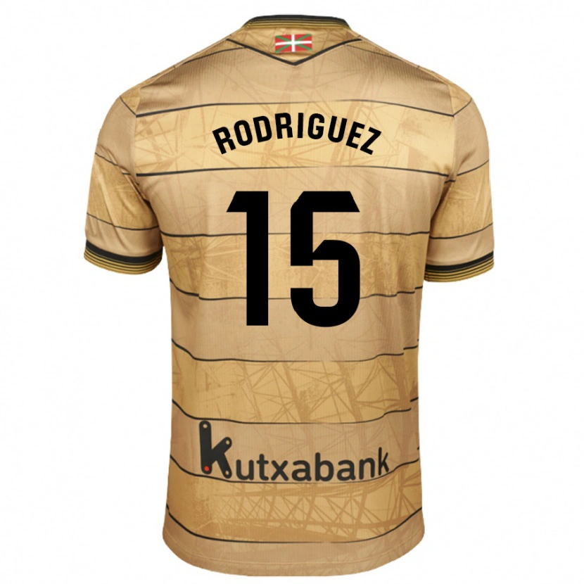 Danxen Niño Camiseta Peru Rodríguez #15 Marrón 2ª Equipación 2024/25 La Camisa