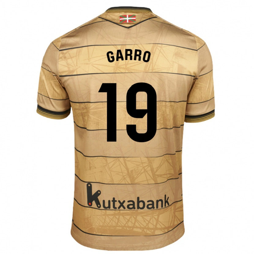 Danxen Niño Camiseta Jon Garro #19 Marrón 2ª Equipación 2024/25 La Camisa