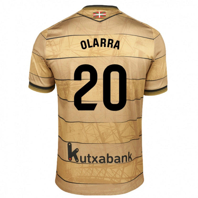 Danxen Niño Camiseta Aimar Olarra #20 Marrón 2ª Equipación 2024/25 La Camisa