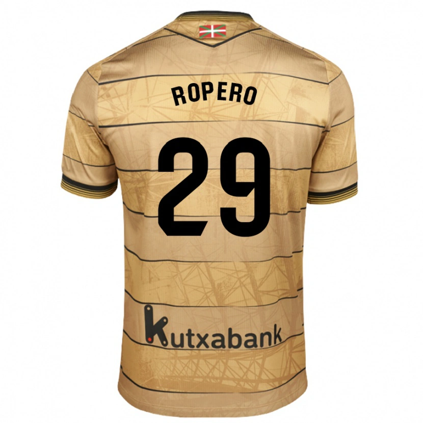 Danxen Niño Camiseta Iker Ropero #29 Marrón 2ª Equipación 2024/25 La Camisa