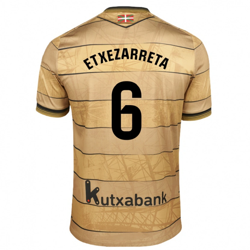 Danxen Niño Camiseta Ane Etxezarreta #6 Marrón 2ª Equipación 2024/25 La Camisa