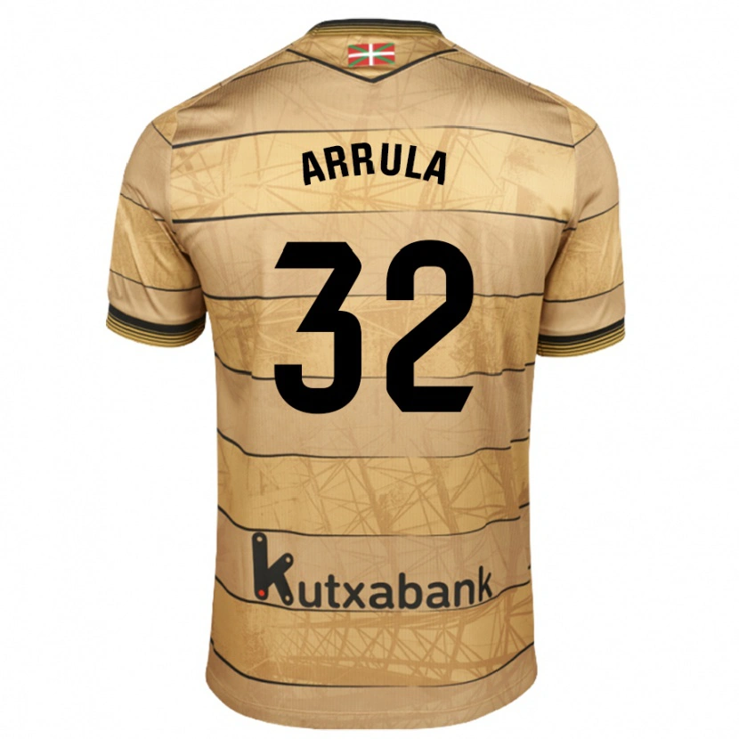 Danxen Niño Camiseta Julia Arrula #32 Marrón 2ª Equipación 2024/25 La Camisa