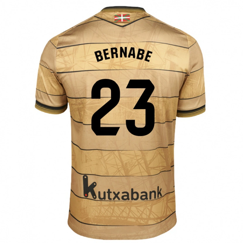 Danxen Niño Camiseta Alejandra Bernabé De Santiago #23 Marrón 2ª Equipación 2024/25 La Camisa