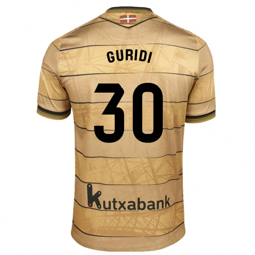 Danxen Niño Camiseta Elene Guridi Mesonero #30 Marrón 2ª Equipación 2024/25 La Camisa