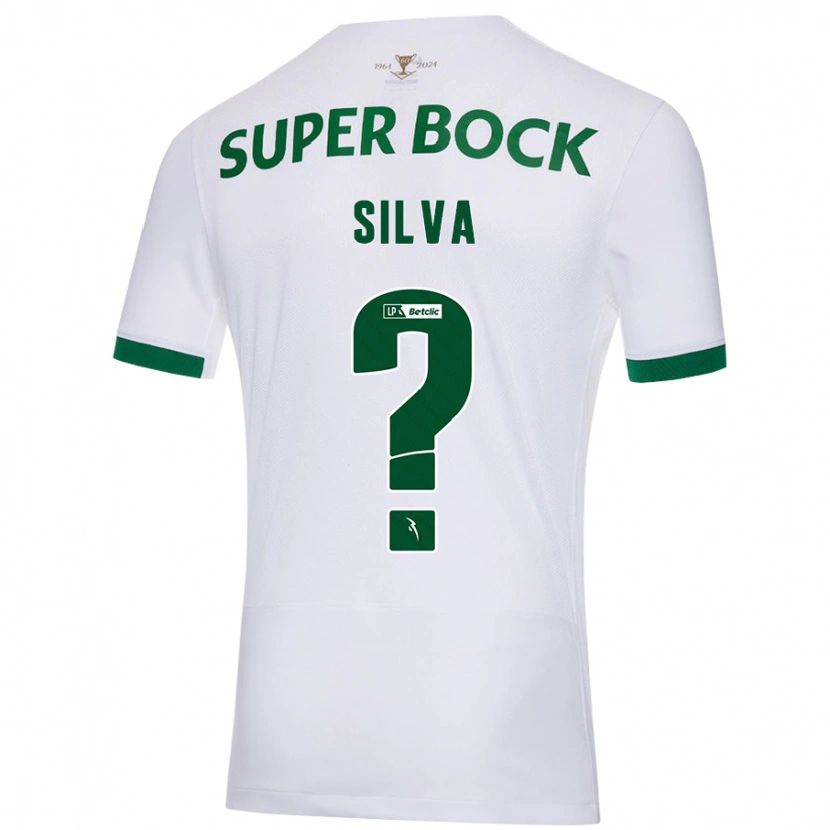 Danxen Niño Camiseta Francisco Silva #0 Blanco Verde 2ª Equipación 2024/25 La Camisa