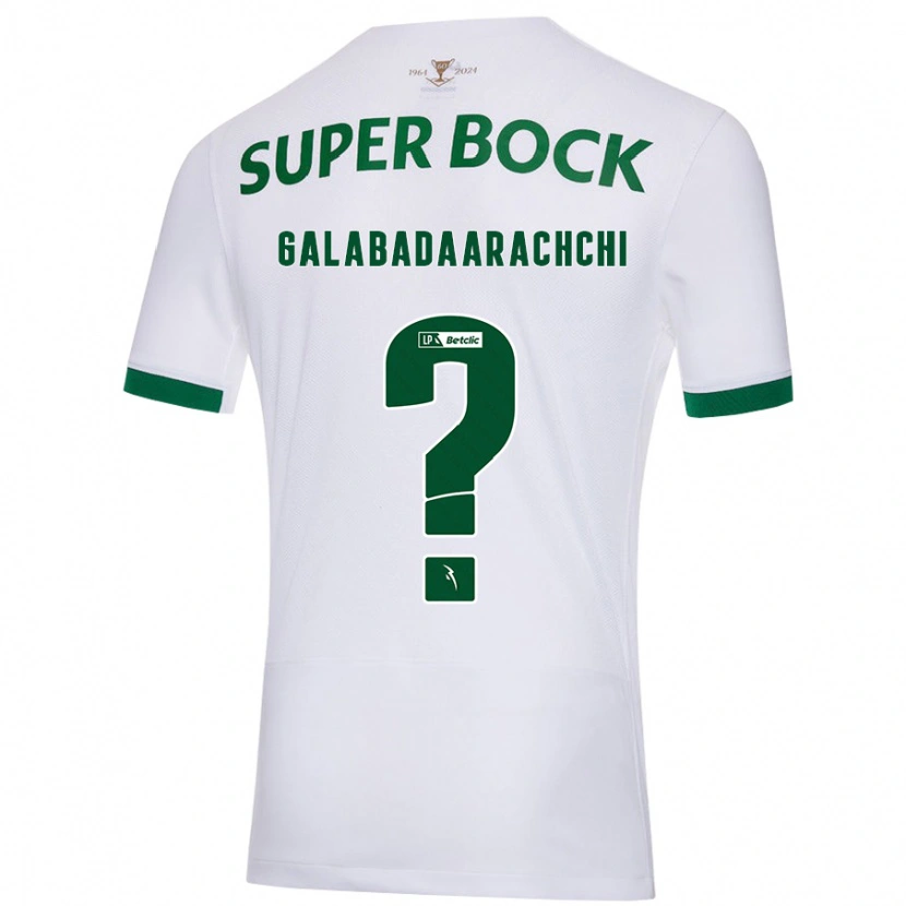 Danxen Niño Camiseta Jacynta Galabadaarachchi #0 Blanco Verde 2ª Equipación 2024/25 La Camisa