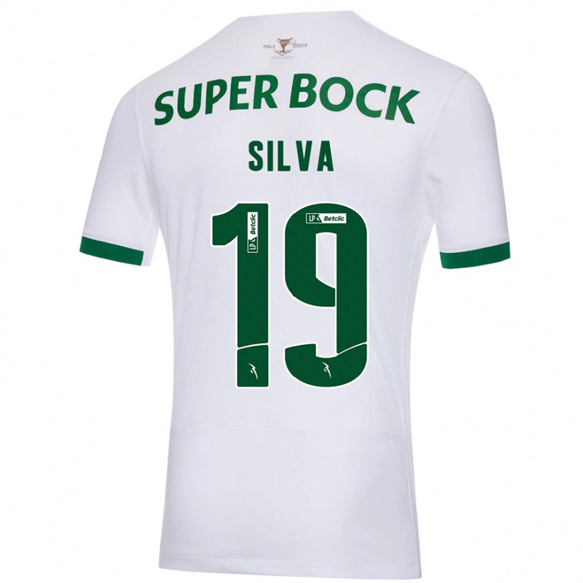 Danxen Niño Camiseta Diana Silva #19 Blanco Verde 2ª Equipación 2024/25 La Camisa