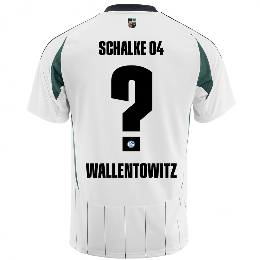 Danxen Niño Camiseta Mika Wallentowitz #0 Blanco Verde 2ª Equipación 2024/25 La Camisa