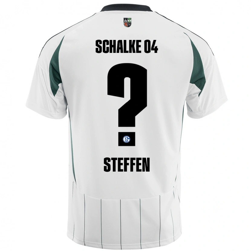 Danxen Niño Camiseta Kjell Steffen #0 Blanco Verde 2ª Equipación 2024/25 La Camisa