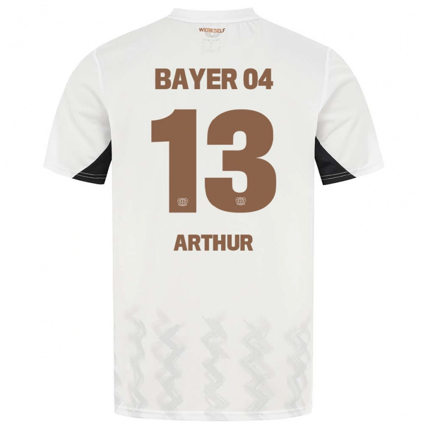 Danxen Niño Camiseta Arthur #13 Blanco Negro 2ª Equipación 2024/25 La Camisa