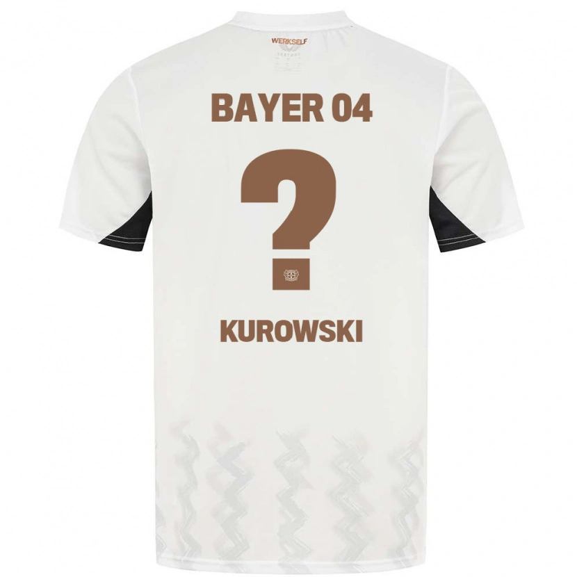 Danxen Niño Camiseta Julien Kurowski #0 Blanco Negro 2ª Equipación 2024/25 La Camisa