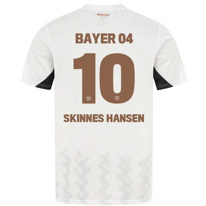 Danxen Niño Camiseta Synne Skinnes Hansen #10 Blanco Negro 2ª Equipación 2024/25 La Camisa