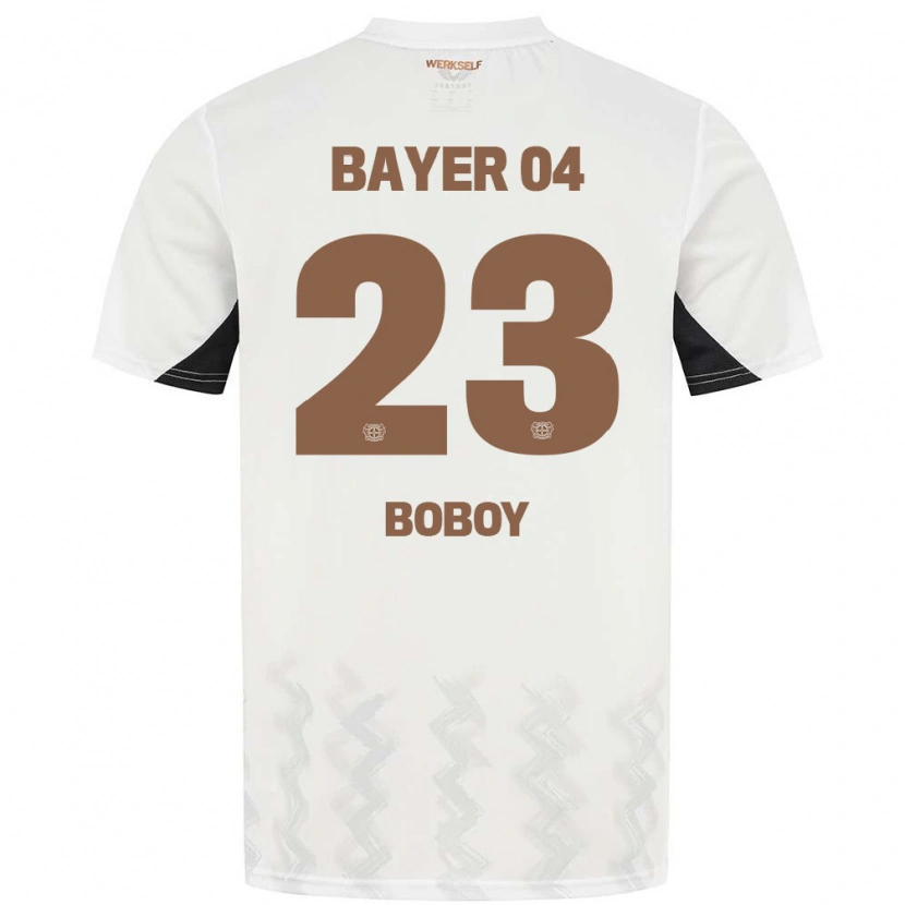 Danxen Niño Camiseta Delice Boboy #23 Blanco Negro 2ª Equipación 2024/25 La Camisa