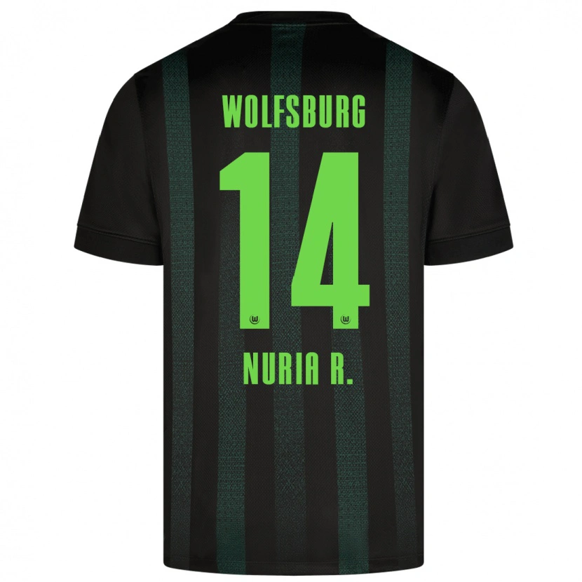 Danxen Niño Camiseta Nuria Rábano #14 Verde Oscuro 2ª Equipación 2024/25 La Camisa