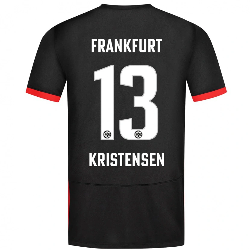 Danxen Niño Camiseta Rasmus Kristensen #13 Negro 2ª Equipación 2024/25 La Camisa