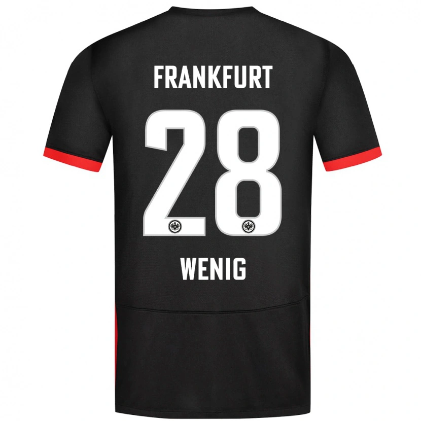 Danxen Niño Camiseta Marcel Wenig #28 Negro 2ª Equipación 2024/25 La Camisa