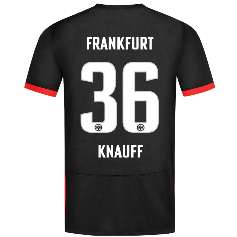 Danxen Niño Camiseta Ansgar Knauff #36 Negro 2ª Equipación 2024/25 La Camisa