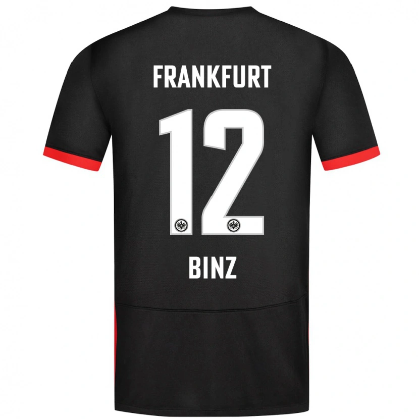 Danxen Niño Camiseta Sam Binz #12 Negro 2ª Equipación 2024/25 La Camisa