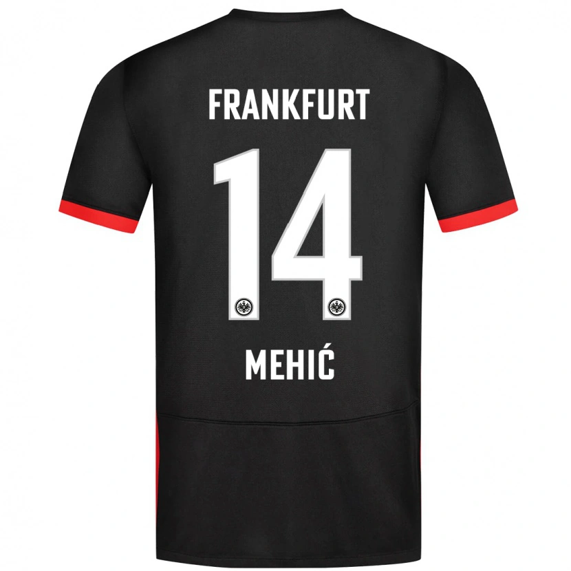 Danxen Niño Camiseta Liam Mehić #14 Negro 2ª Equipación 2024/25 La Camisa