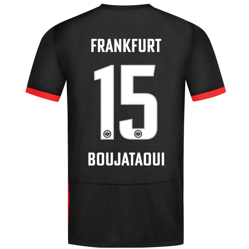 Danxen Niño Camiseta Tarik Boujataoui #15 Negro 2ª Equipación 2024/25 La Camisa