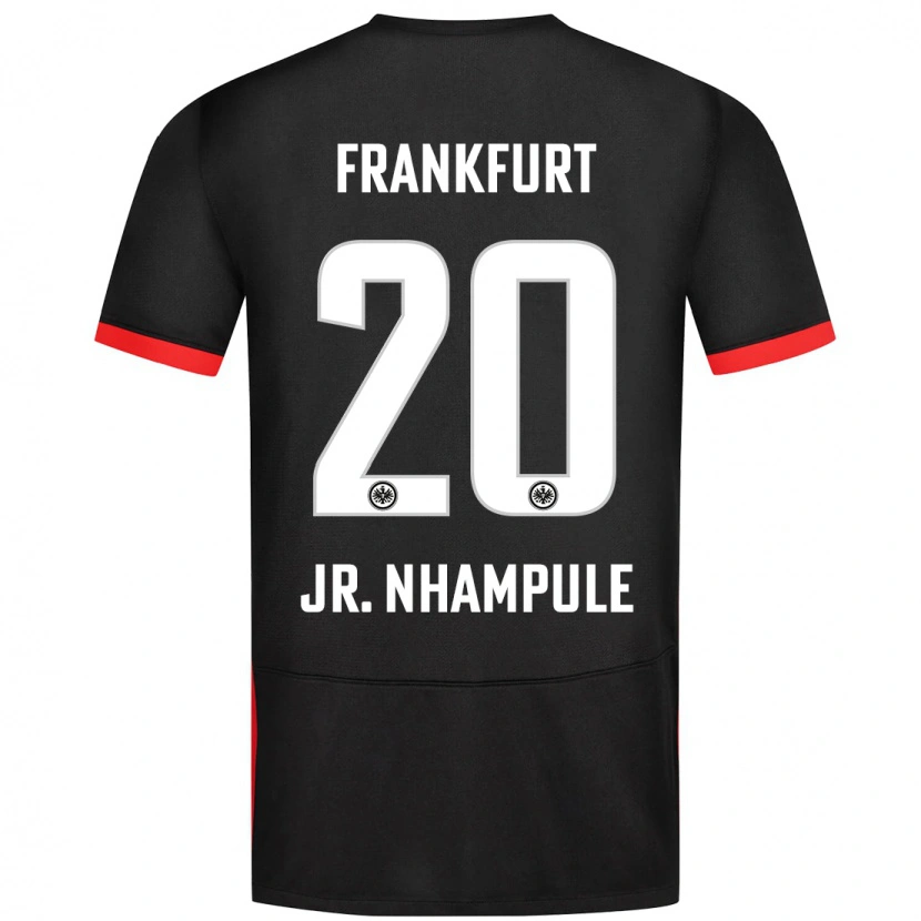 Danxen Niño Camiseta Antonio Junior Nhampule #20 Negro 2ª Equipación 2024/25 La Camisa