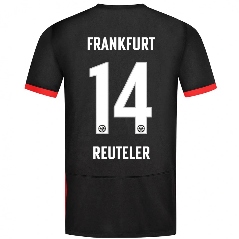 Danxen Niño Camiseta Géraldine Reuteler #14 Negro 2ª Equipación 2024/25 La Camisa