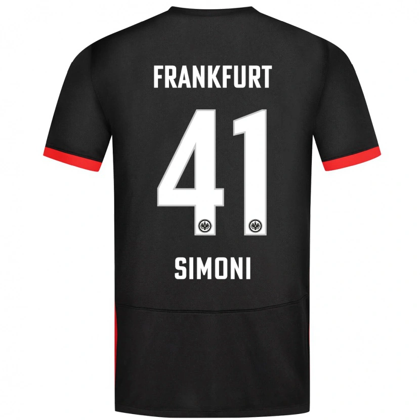 Danxen Niño Camiseta Simon Simoni #41 Negro 2ª Equipación 2024/25 La Camisa