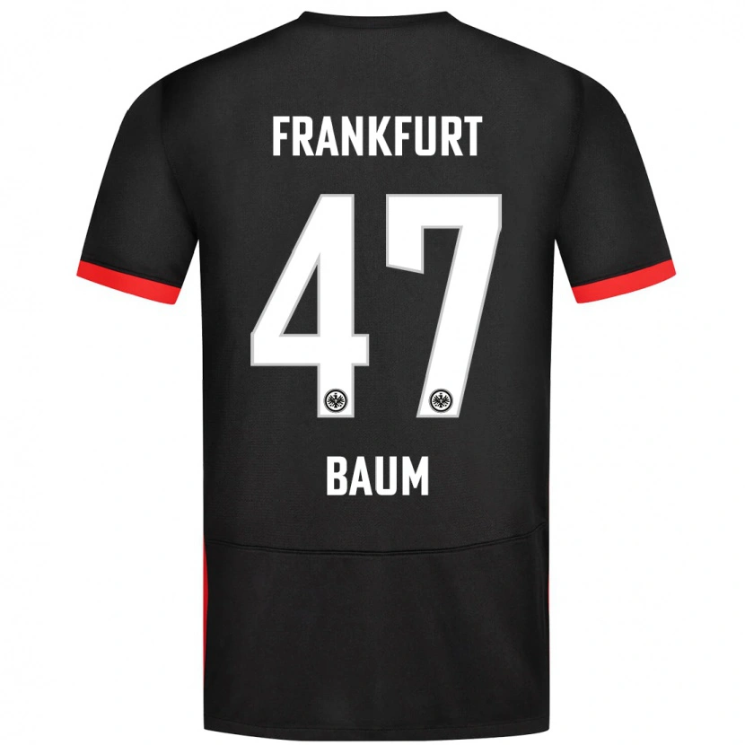 Danxen Niño Camiseta Elias Baum #47 Negro 2ª Equipación 2024/25 La Camisa