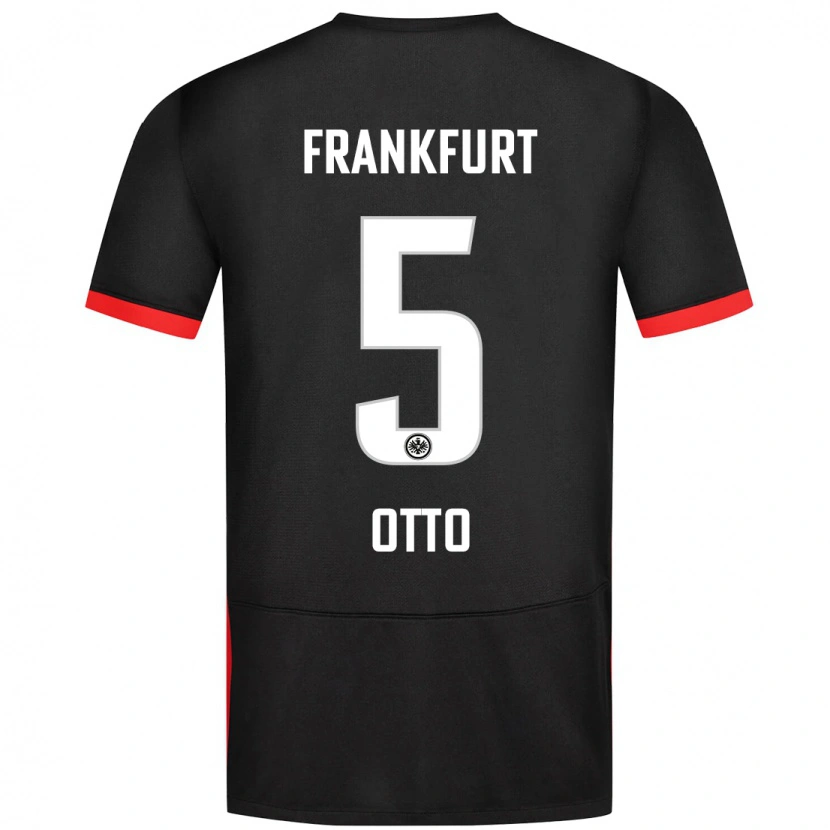 Danxen Niño Camiseta Fynn Otto #5 Negro 2ª Equipación 2024/25 La Camisa