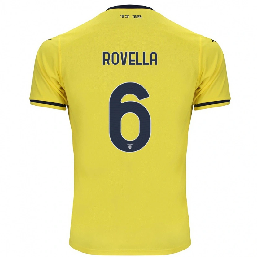 Danxen Niño Camiseta Nicolò Rovella #6 Amarillo 2ª Equipación 2024/25 La Camisa