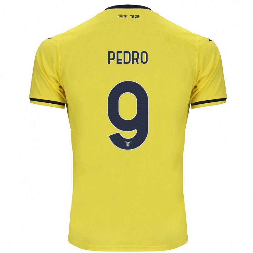 Danxen Niño Camiseta Pedro #9 Amarillo 2ª Equipación 2024/25 La Camisa