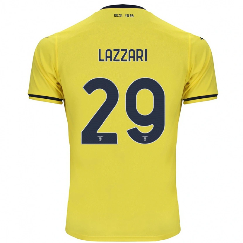 Danxen Niño Camiseta Manuel Lazzari #29 Amarillo 2ª Equipación 2024/25 La Camisa