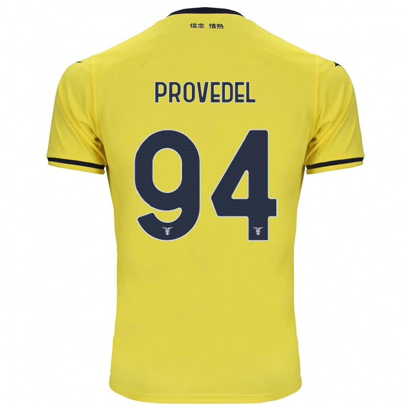 Danxen Niño Camiseta Ivan Provedel #94 Amarillo 2ª Equipación 2024/25 La Camisa