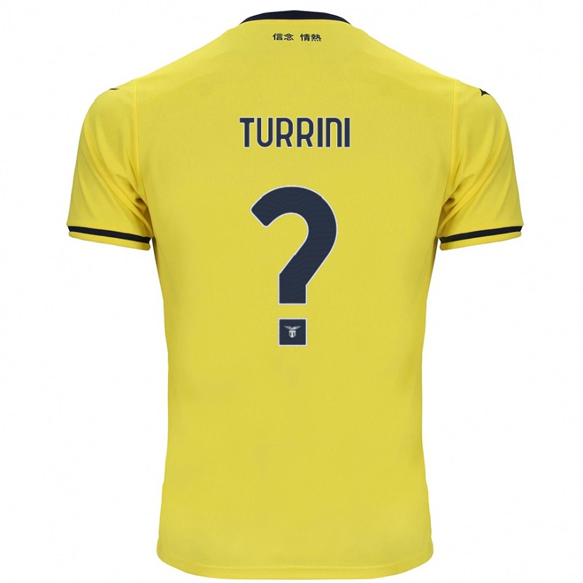 Danxen Niño Camiseta Giordano Turrini #0 Amarillo 2ª Equipación 2024/25 La Camisa