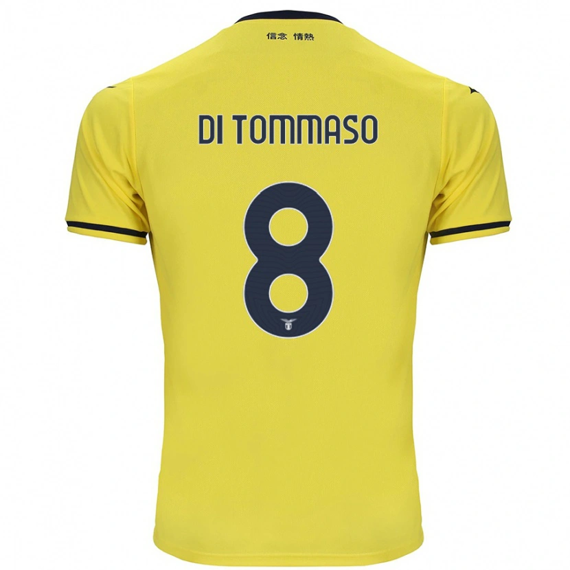 Danxen Niño Camiseta Leonardo Di Tommaso #8 Amarillo 2ª Equipación 2024/25 La Camisa