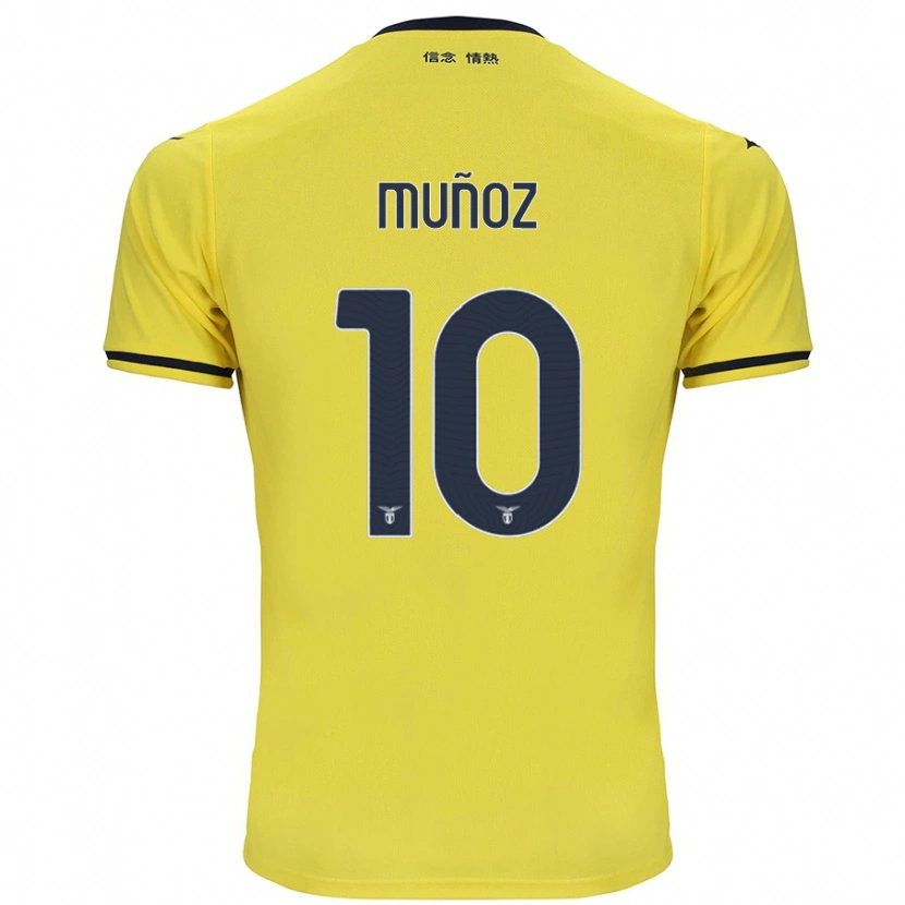 Danxen Niño Camiseta Cristo Muñoz #10 Amarillo 2ª Equipación 2024/25 La Camisa