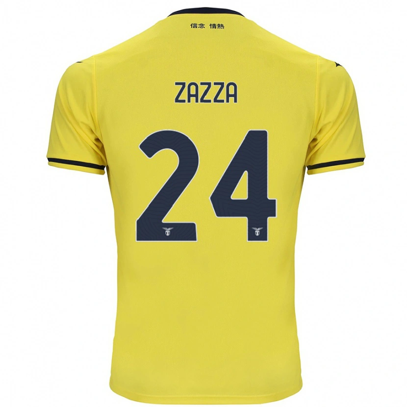 Danxen Niño Camiseta Matteo Zazza #24 Amarillo 2ª Equipación 2024/25 La Camisa