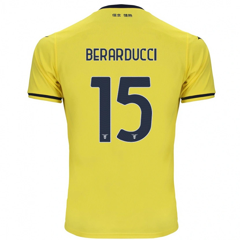 Danxen Niño Camiseta Martina Berarducci #15 Amarillo 2ª Equipación 2024/25 La Camisa