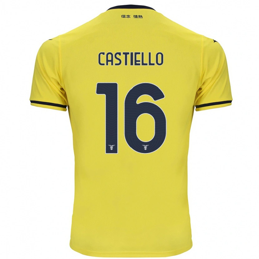 Danxen Niño Camiseta Antonietta Castiello #16 Amarillo 2ª Equipación 2024/25 La Camisa