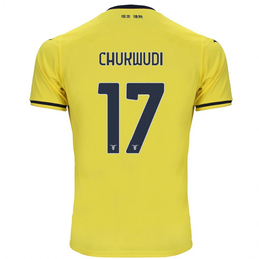 Danxen Niño Camiseta Ogonna Chukwudi #17 Amarillo 2ª Equipación 2024/25 La Camisa