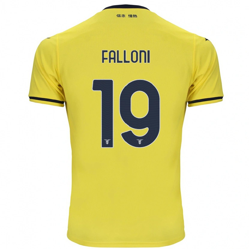 Danxen Niño Camiseta Ludovica Falloni #19 Amarillo 2ª Equipación 2024/25 La Camisa