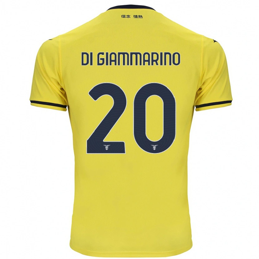 Danxen Niño Camiseta Virginia Di Giammarino #20 Amarillo 2ª Equipación 2024/25 La Camisa